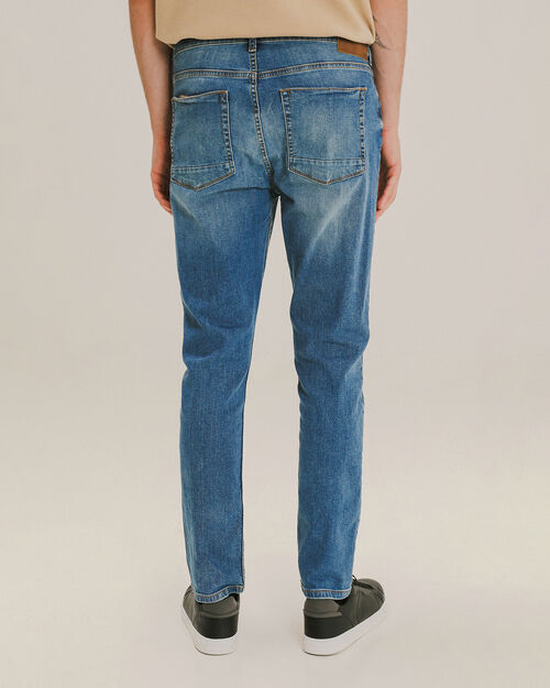 Jeans Skinny Azul Acero